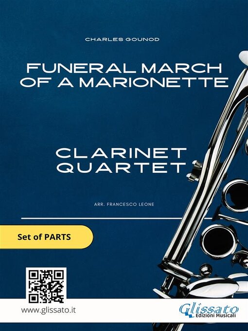 Cover image for Clarinet Quartet sheet music--Funeral march of a Marionette (set of parts)